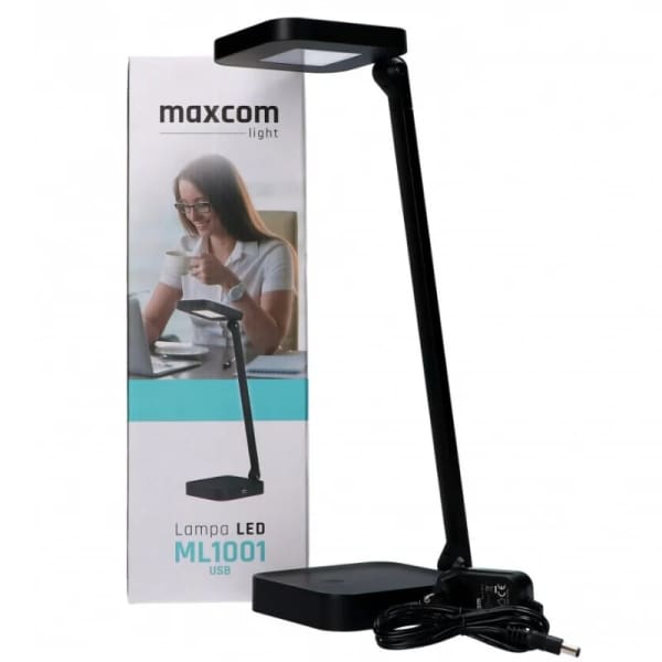 Lampe de bureau MAXCOM ML1001 – Noir (ML1001) Lampe de bureau MAXCOM ML1001 – Noir (ML1001)